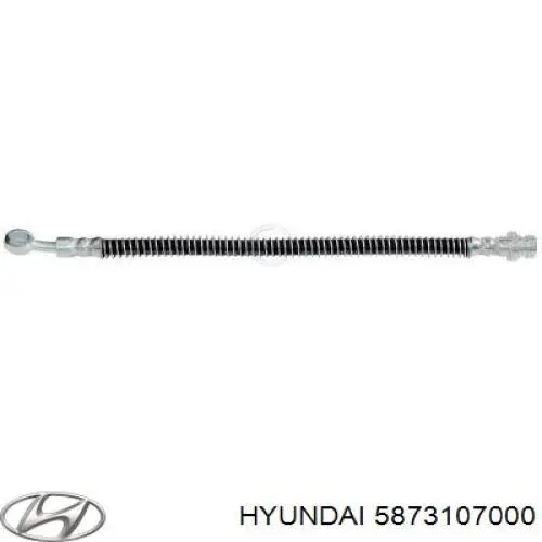Шланг тормозной передний 5873107000 Hyundai/Kia