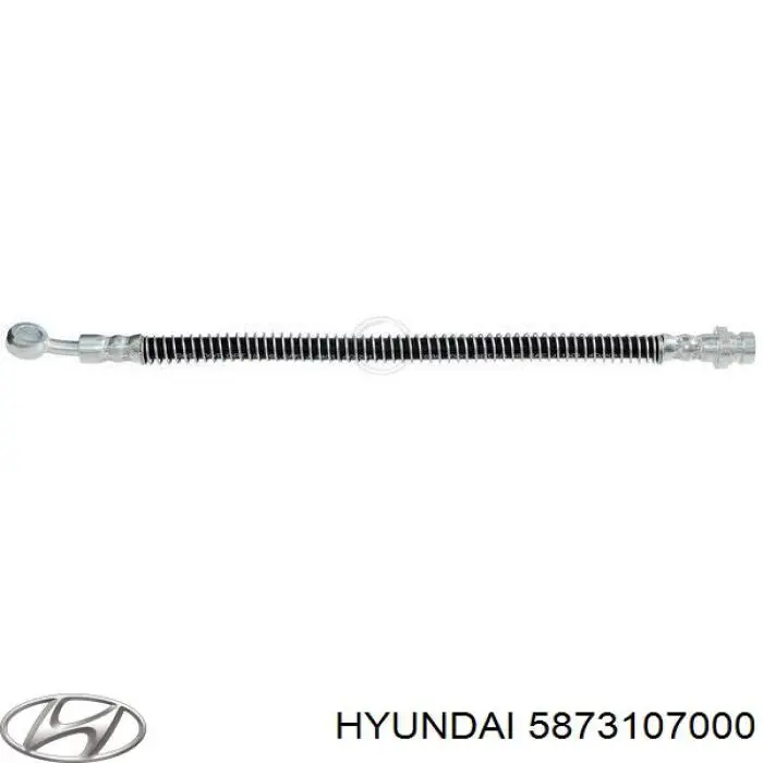 Шланг тормозной передний Hyundai/Kia 5873107000