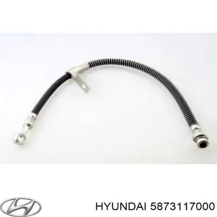 5873117000 Hyundai/Kia шланг тормозной передний левый