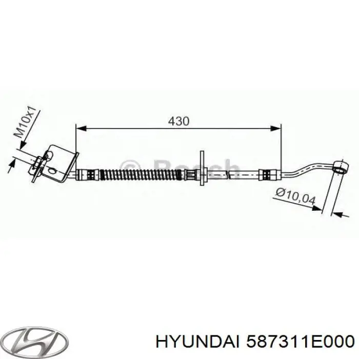 Купить H620952 Dorman Шланг тормозной задний левый