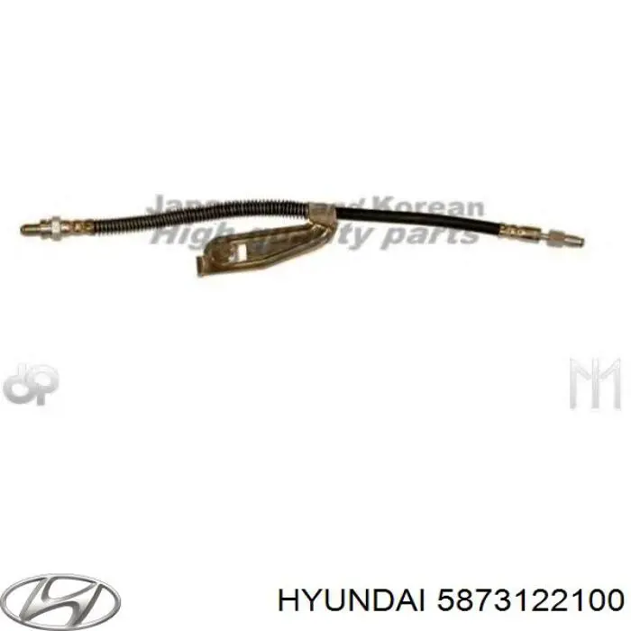 5873122100 Hyundai/Kia Шланг тормозной левый передний