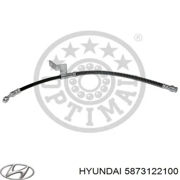 Шланг тормозной передний, левый Hyundai/Kia 5873122100 цена, от 16.53 USD