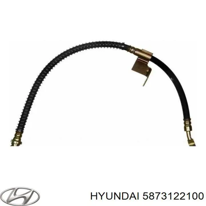 Шланг тормозной передний, левый Hyundai/Kia 5873122100 цена, от 16.53 USD