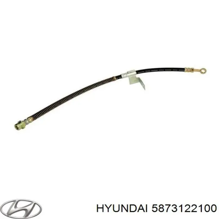 Купить 5873122100 Hyundai/Kia Шланг тормозной передний левый