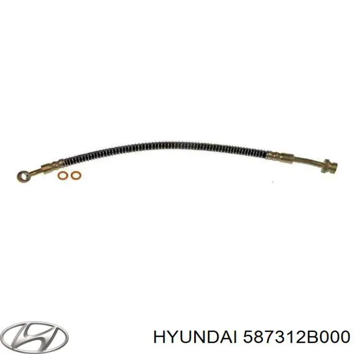 Купить 587312B000 Hyundai/Kia Шланг тормозной передний левый