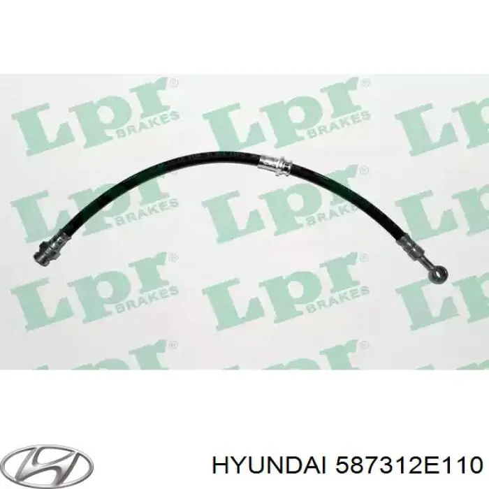 Шланг тормозной передний, левый Hyundai/Kia 587312E110 цена, от 26.14 USD
