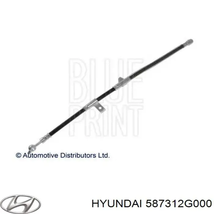Шланг тормозной передний левый Hyundai/Kia 587312G000