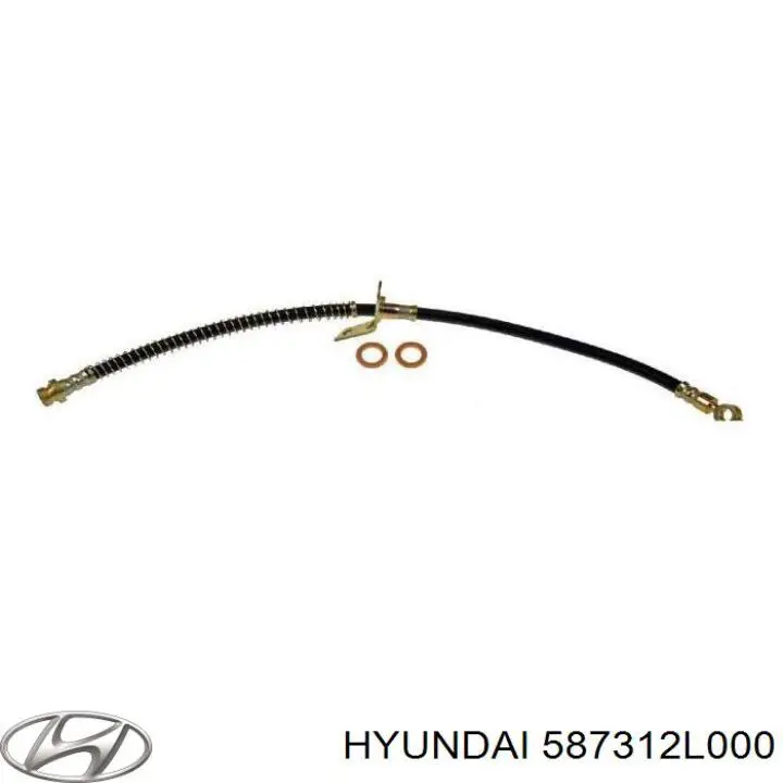 Шланг тормозной передний, левый Hyundai/Kia 587312L000 цена, от 12.67 USD
