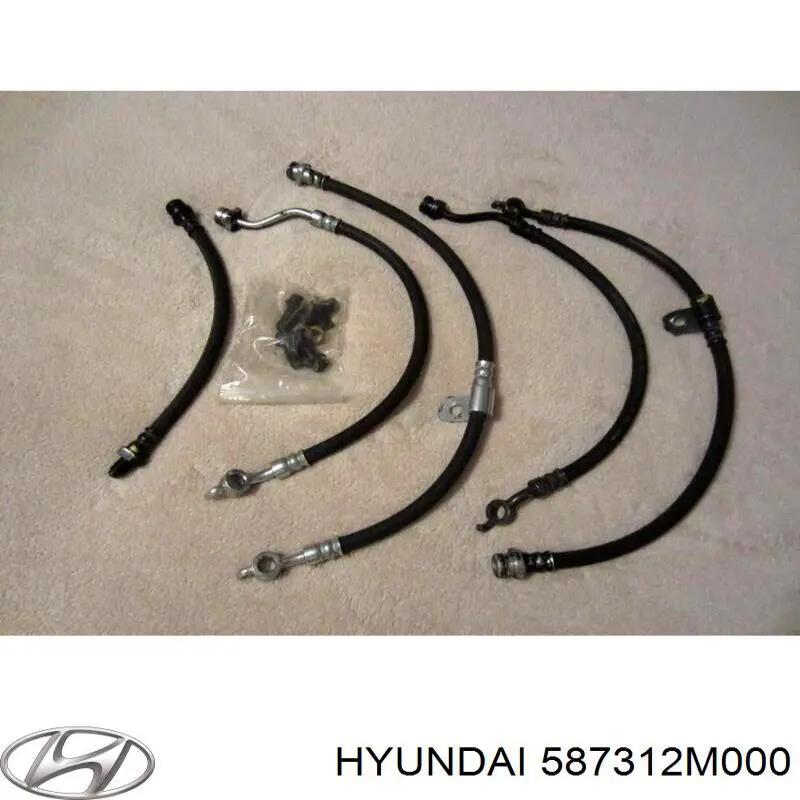 Шланг тормозной передний левый Hyundai/Kia 587312M000