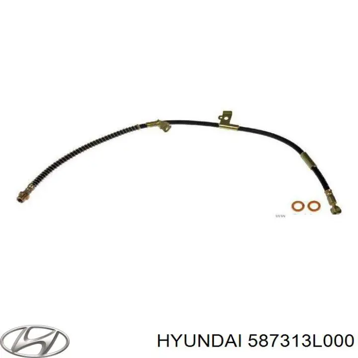 Шланг тормозной передний левый 587313L000 Hyundai/Kia