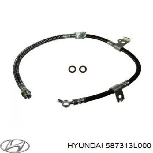 Шланг тормозной передний, левый Hyundai/Kia 587313L000 цена, от 21.86 USD