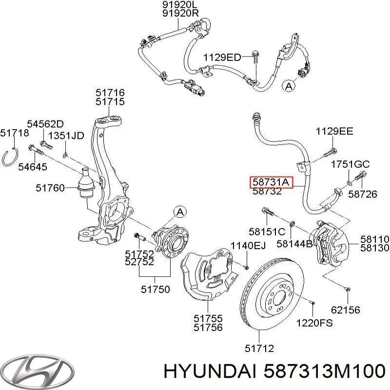 587313M100 Hyundai/Kia 