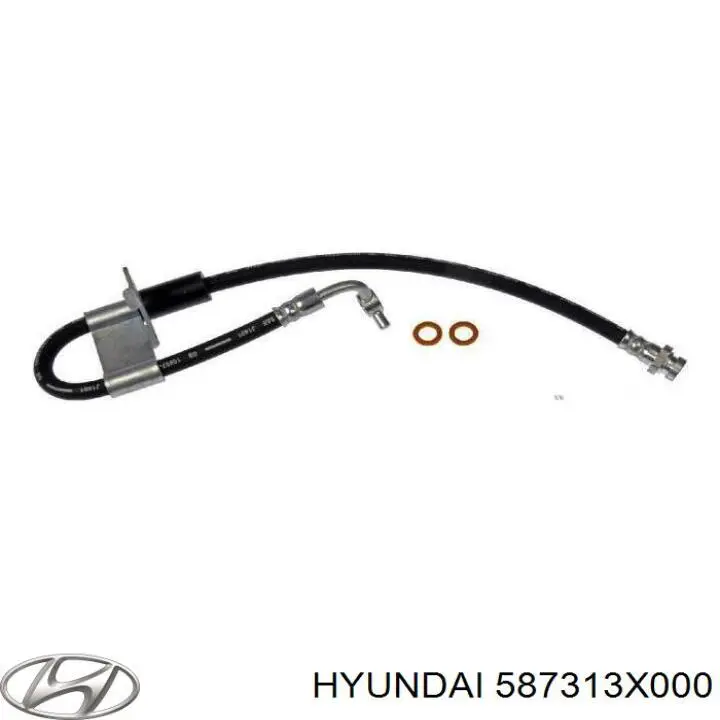 Купить 587313X000 Hyundai/Kia Шланг тормозной передний левый
