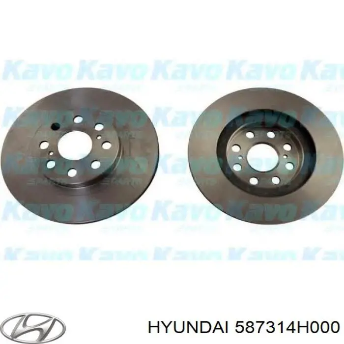587314H000 Hyundai/Kia Шланг тормозной левый передний
