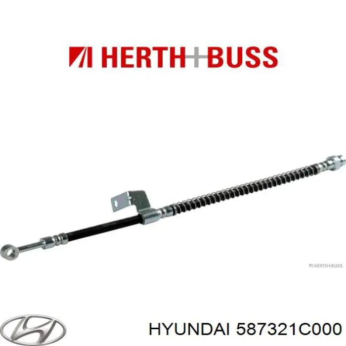 Купить 587321C000 Hyundai/Kia Шланг тормозной передний, правый