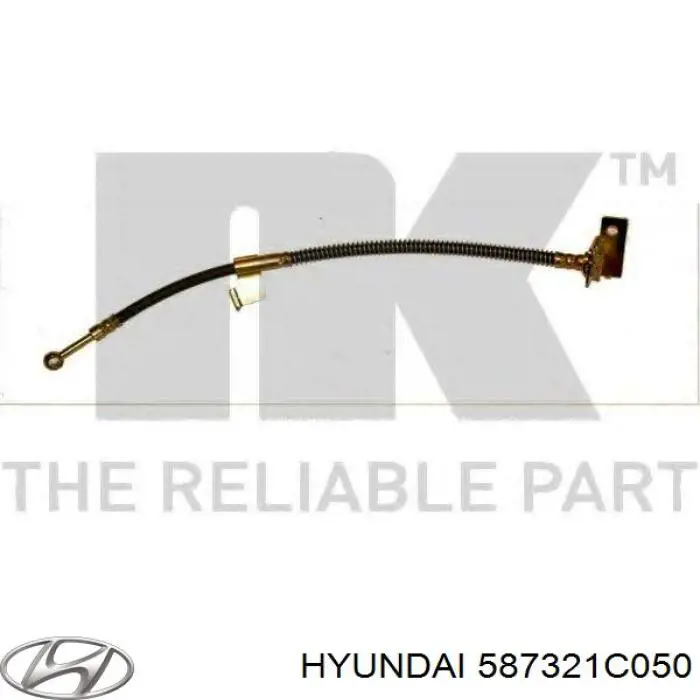 587321C050 Hyundai/Kia шланг тормозной передний правый