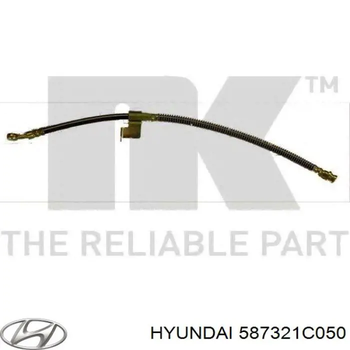 Купить 587321C050 Hyundai/Kia Шланг тормозной передний, правый
