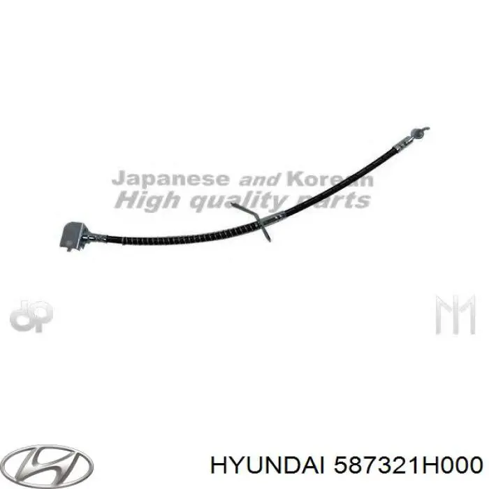587321H000 Hyundai/Kia шланг тормозной передний правый