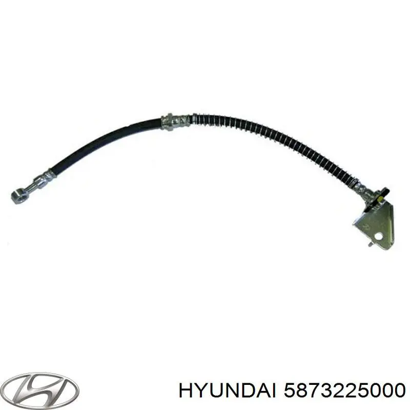 Шланг тормозной передний правый 5873225000 Hyundai/Kia