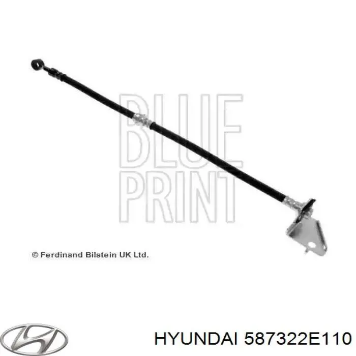 587322E110 Hyundai/Kia шланг тормозной передний правый
