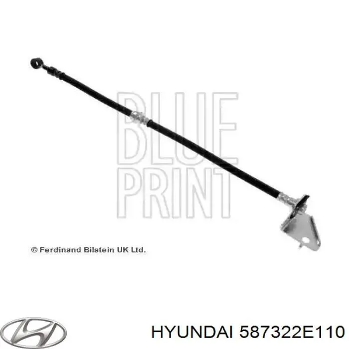 587322E110 Hyundai/Kia Шланг тормозной передний правый
