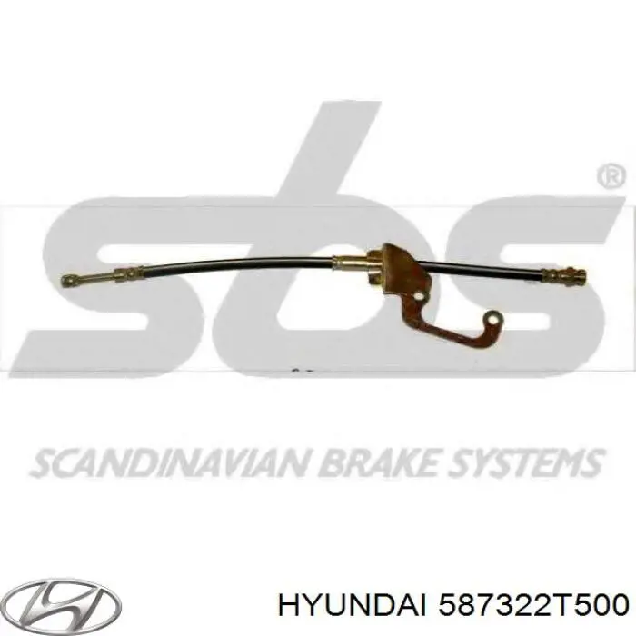Купить 587322T500 Hyundai/Kia Шланг тормозной передний, правый