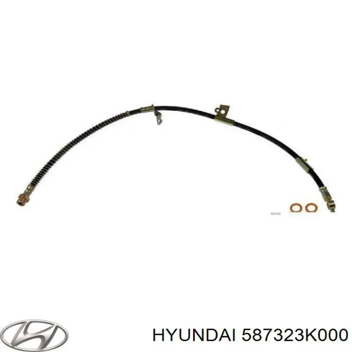 Шланг тормозной передний правый Hyundai/Kia 587323K000