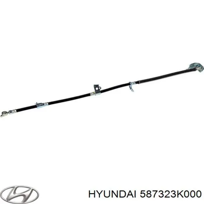 Купить 587323K000 Hyundai/Kia Шланг тормозной передний, правый