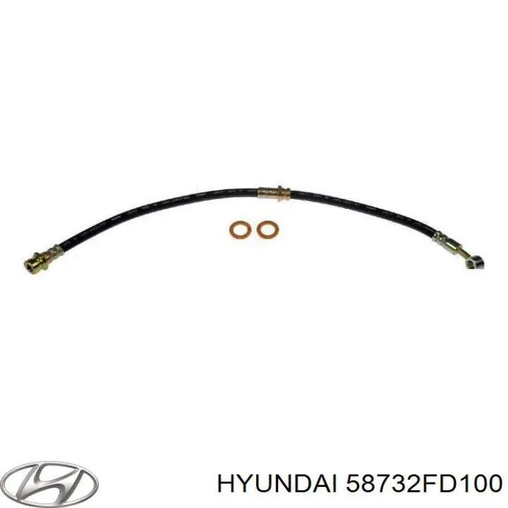 Шланг тормозной передний Hyundai/Kia 58732FD100 цена, от 15.08 USD