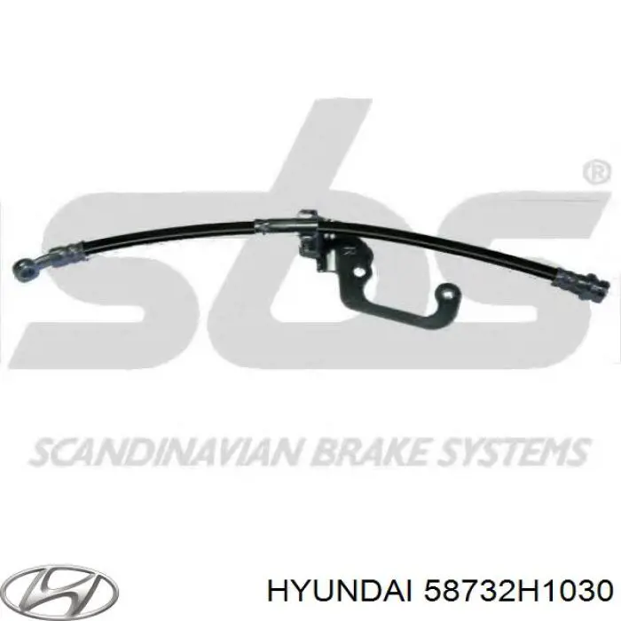 Купить 58732H1030 Hyundai/Kia Шланг тормозной передний, правый
