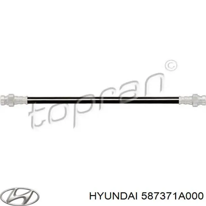 Купить 587371A000 Hyundai/Kia Задний тормозной шланг