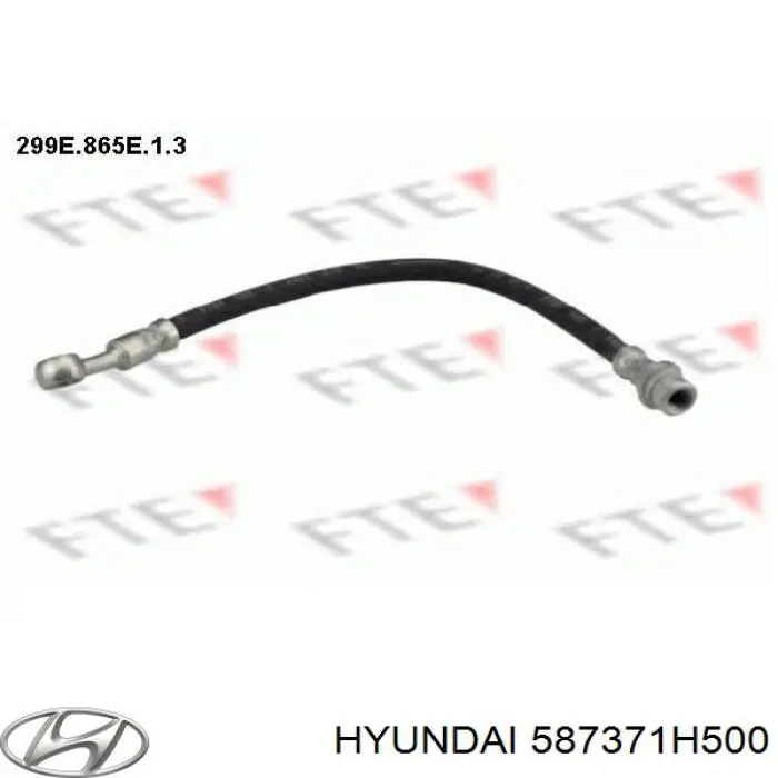 Шланг тормозной задний, правый Hyundai/Kia 587371H500 цена, от 13.43 USD