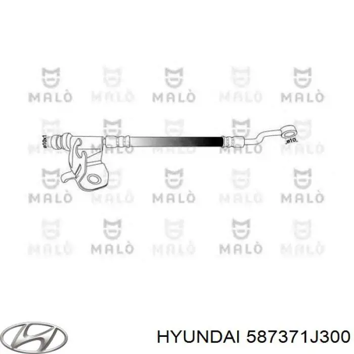 Шланг тормозной задний, левый Hyundai/Kia 587371J300 цена, от 21.75 USD