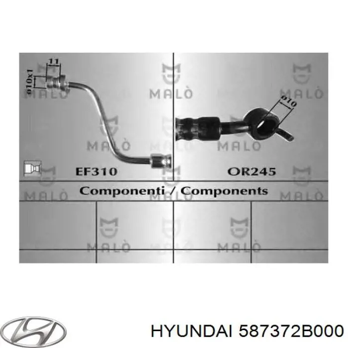 Шланг тормозной задний, левый Triscan 815043153 цена, от 24.65 USD