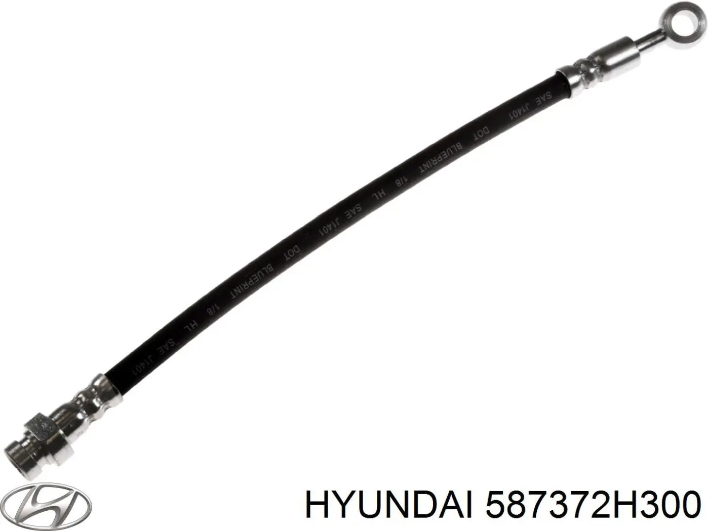 587372H300 Hyundai/Kia шланг тормозной задний левый