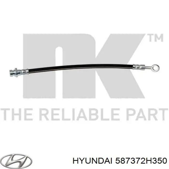 587372H350 Hyundai/Kia Шланг тормозной задний левый