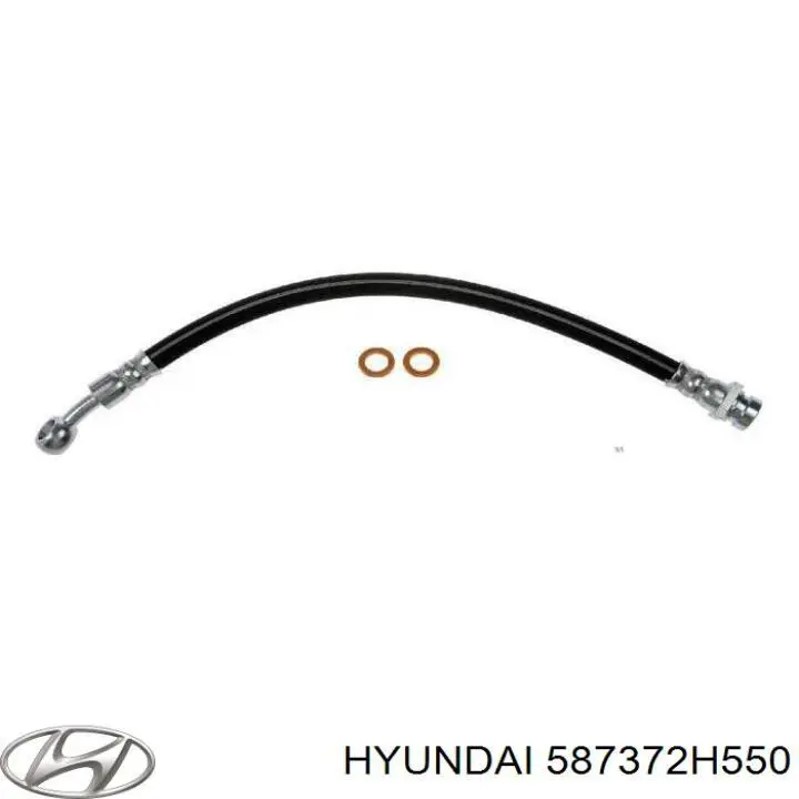 Шланг тормозной задний правый Hyundai/Kia 587372H550
