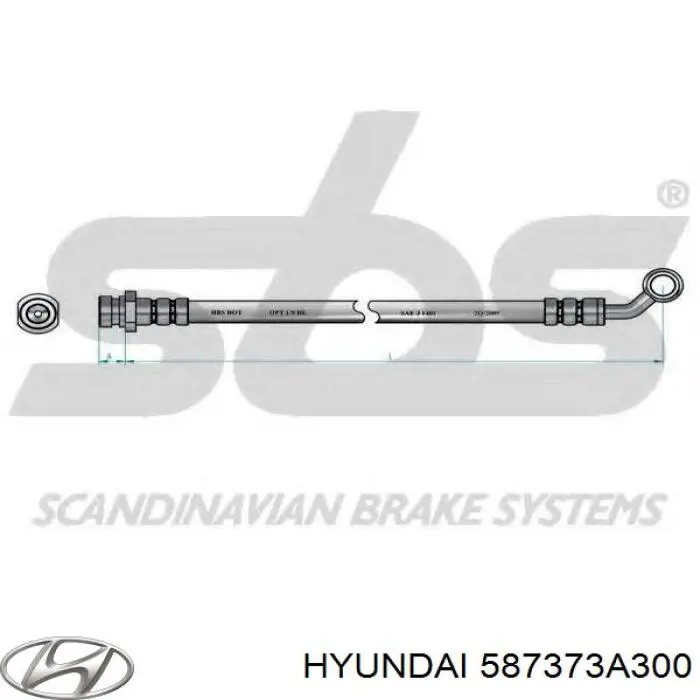 Купить SL6256 ABS Задний тормозной шланг