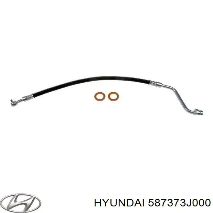 Шланг тормозной задний левый Hyundai/Kia 587373J000