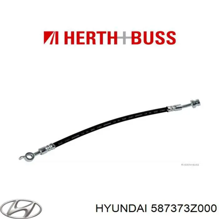 Купить 587373Z000 Hyundai/Kia Шланг тормозной задний левый