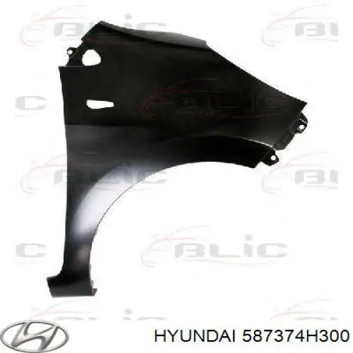 587374H300 Hyundai/Kia Шланг тормозной задний левый