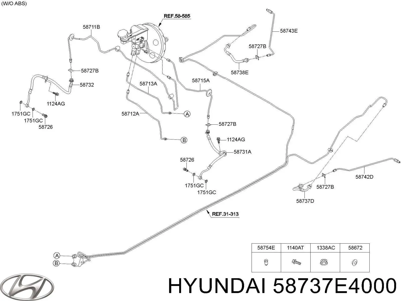 58737E4000 Hyundai/Kia 