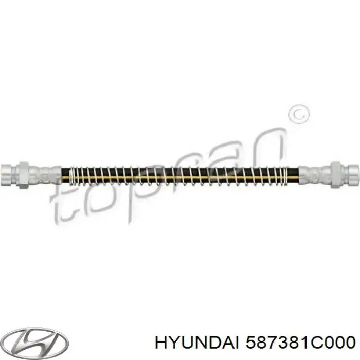 Шланг тормозной задний, правый Hyundai/Kia 587381C000 цена, от 8.89 USD