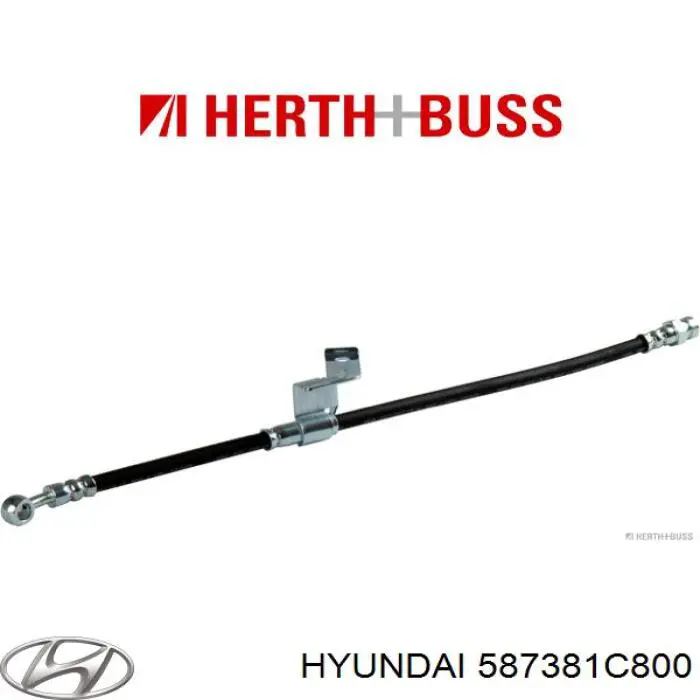 587381C800 Hyundai/Kia шланг тормозной задний правый