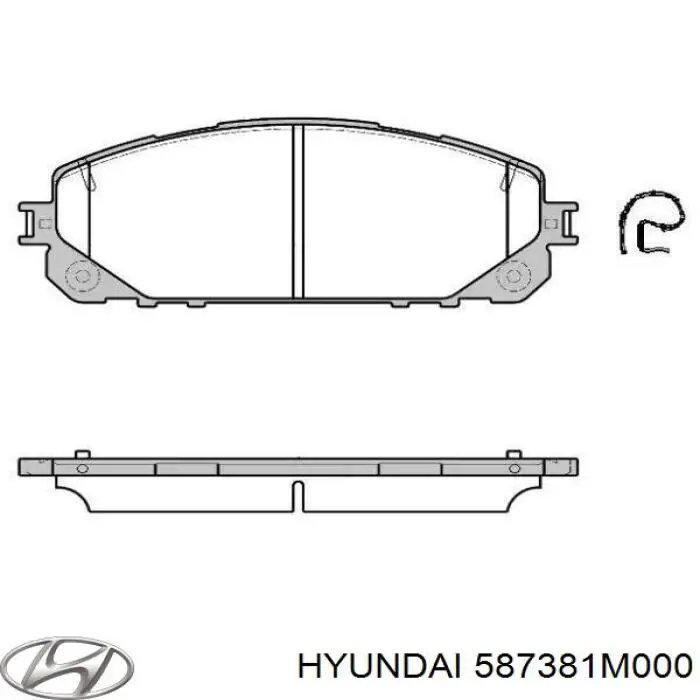 587381M000 Hyundai/Kia Гибкая тормозная трубка