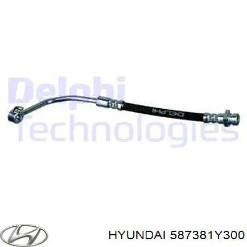 587381Y300 Hyundai/Kia шланг тормозной задний правый