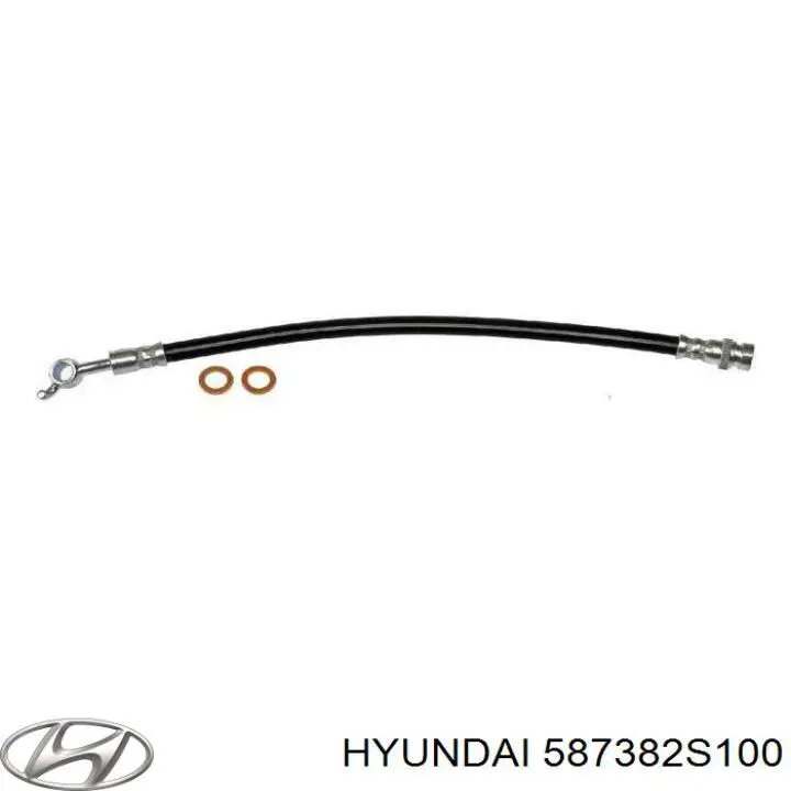 Шланг тормозной задний, правый Hyundai/Kia 587382S100 цена, от 12.70 USD