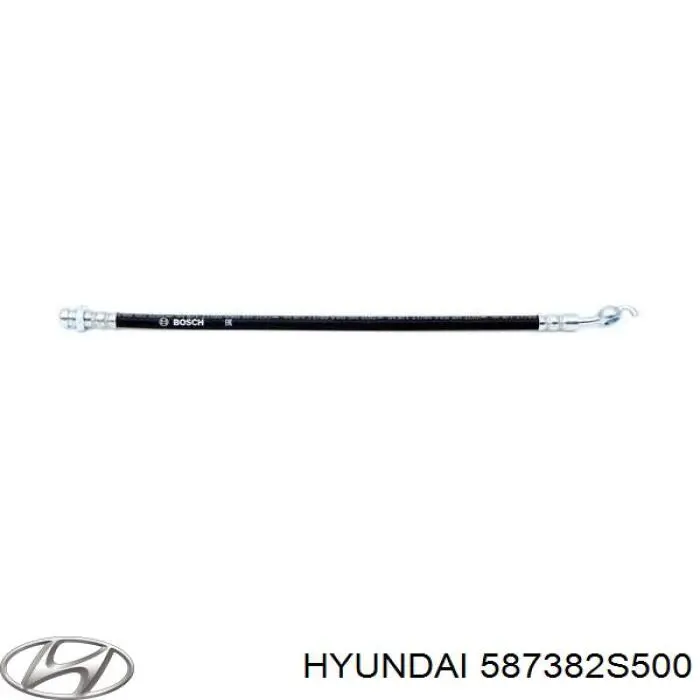 587382S500 Hyundai/Kia шланг тормозной задний правый