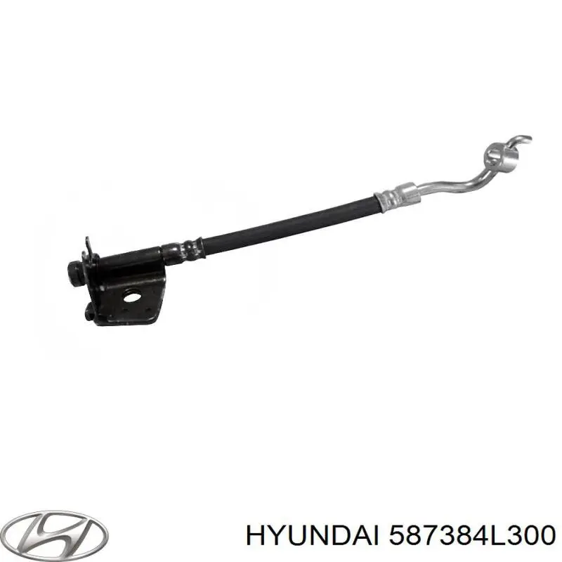 587384L300 Hyundai/Kia шланг тормозной задний правый