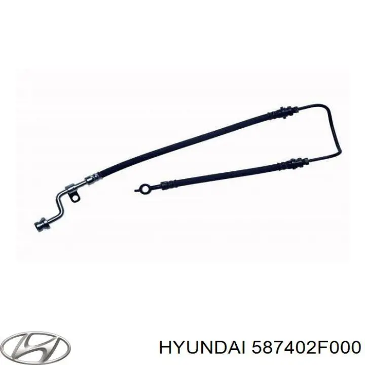 Шланг тормозной передний правый Hyundai/Kia 587402F000